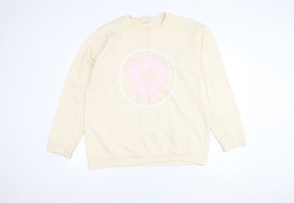 Comfort Colors Unisex Beige L Pullover Sweatshirt