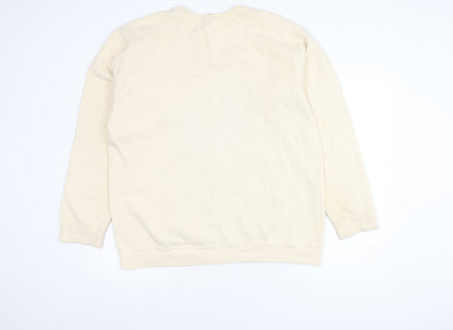 Comfort Colors Unisex Beige L Pullover Sweatshirt