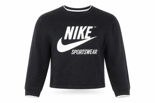 Womens UK Size XS Nike Black Pullover Sweatshirt