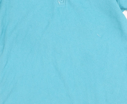 Peter Storm Girls Blue Fleece Pullover Hooded Sweatshirt, Size 12