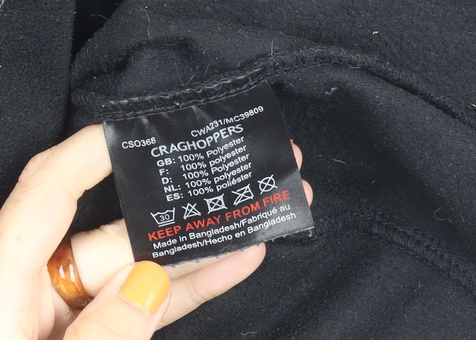 Craghoppers Women's Black Fleece Sweatshirt Size 10