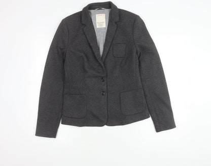 Esprit Women's Grey Blazer Size 14 Two-Button