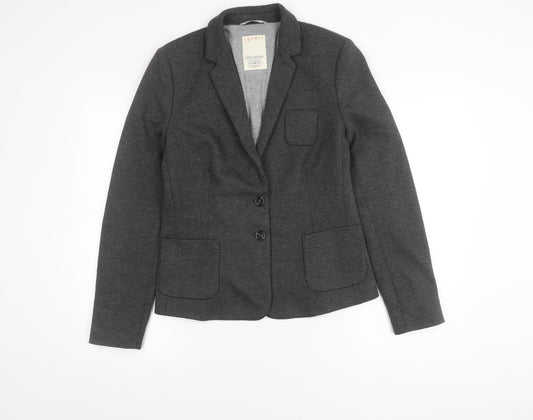 Esprit Women's Grey Blazer Size 14 Two-Button