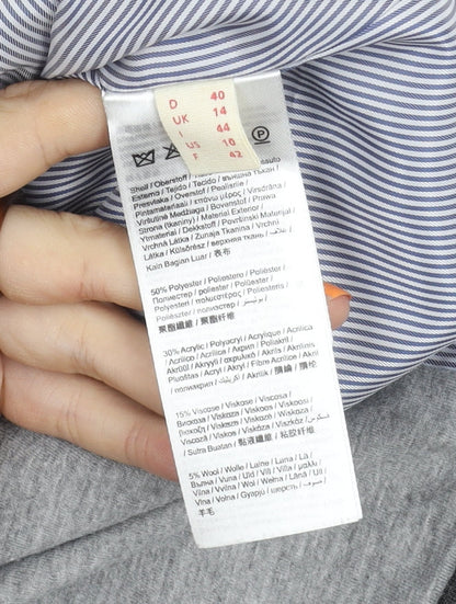 Esprit Women's Grey Blazer Size 14 Two-Button