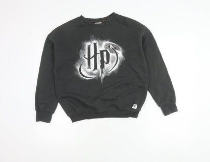 H&M Boys Black Harry Potter Pullover Sweatshirt 11-12 Years