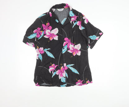 Tropical Breeze Women's Floral Multicoloured Button-Up Shirt