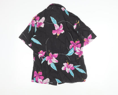Tropical Breeze Women's Floral Multicoloured Button-Up Shirt