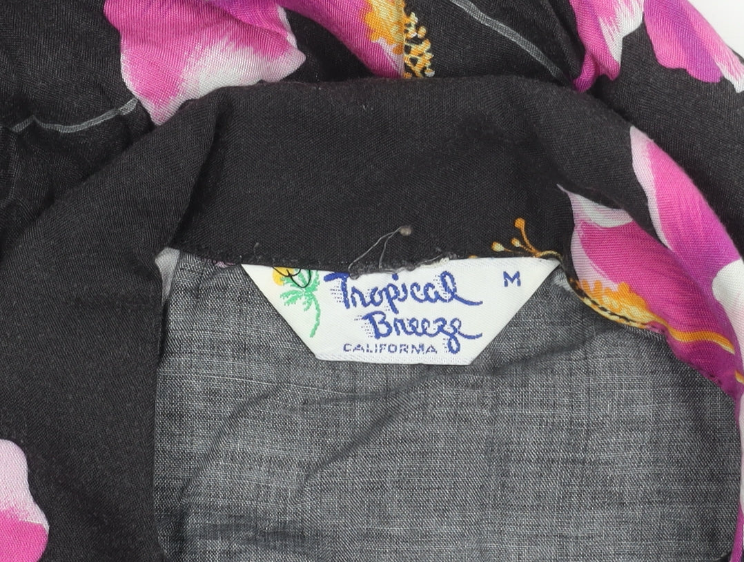 Tropical Breeze Women's Floral Multicoloured Button-Up Shirt