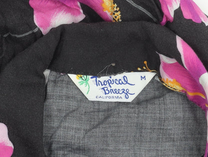 Tropical Breeze Women's Floral Multicoloured Button-Up Shirt