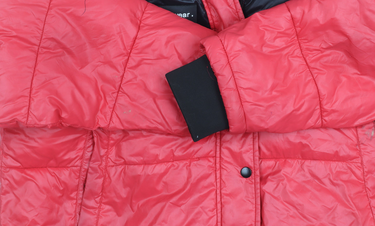 Zara Men's Red Puffer Jacket Size M Casual Winter