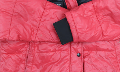 Zara Men's Red Puffer Jacket Size M Casual Winter