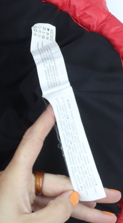 Zara Men's Red Puffer Jacket Size M Casual Winter