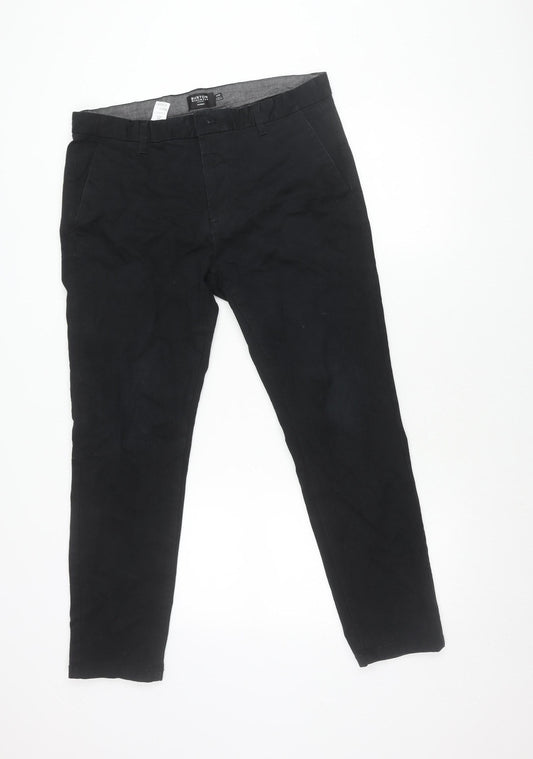 Burton Men's Black Skinny Trousers 34S