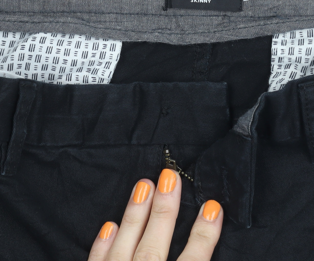 Burton Men's Black Skinny Trousers 34S