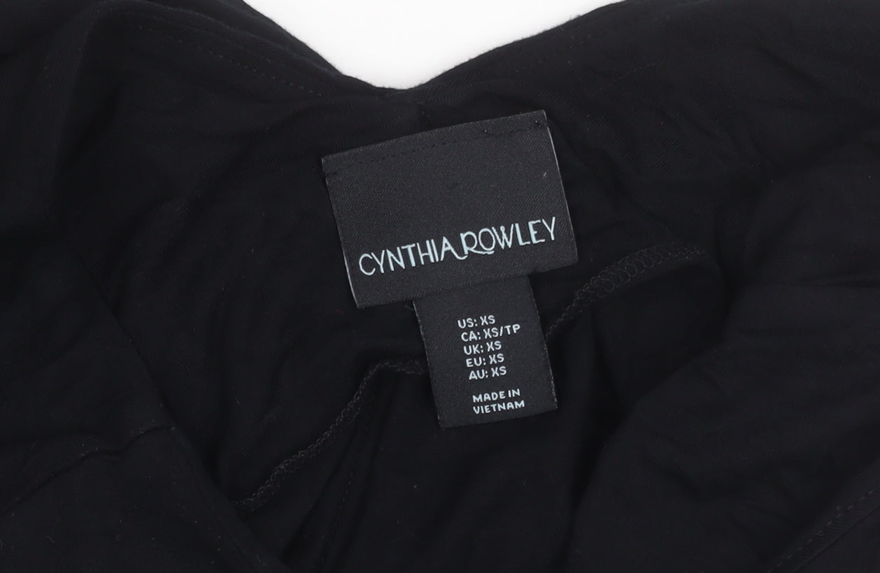 Cynthia Rowley Women's Black XS A-Line Dress