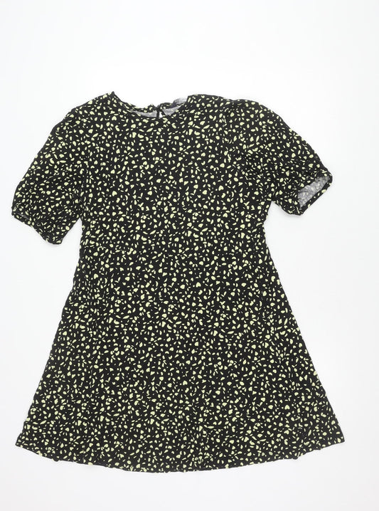 Marks and Spencer Women's Black A-Line Dress, Size 16