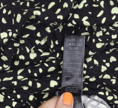 Marks and Spencer Women's Black A-Line Dress, Size 16