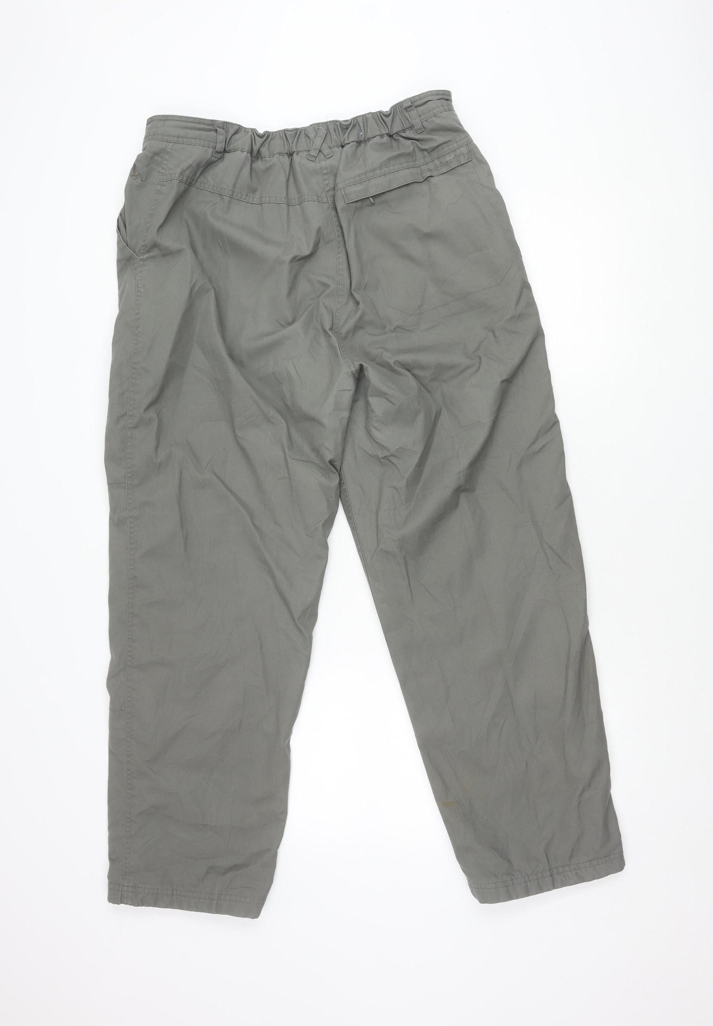 Hawkshead Women's Grey Cotton Trousers Size 16 Slim