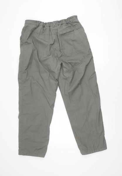 Hawkshead Women's Grey Cotton Trousers Size 16 Slim