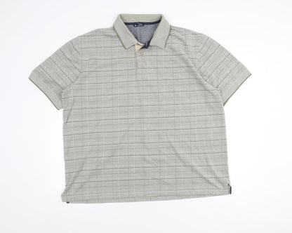 BHS Men's Check Polo Shirt XL