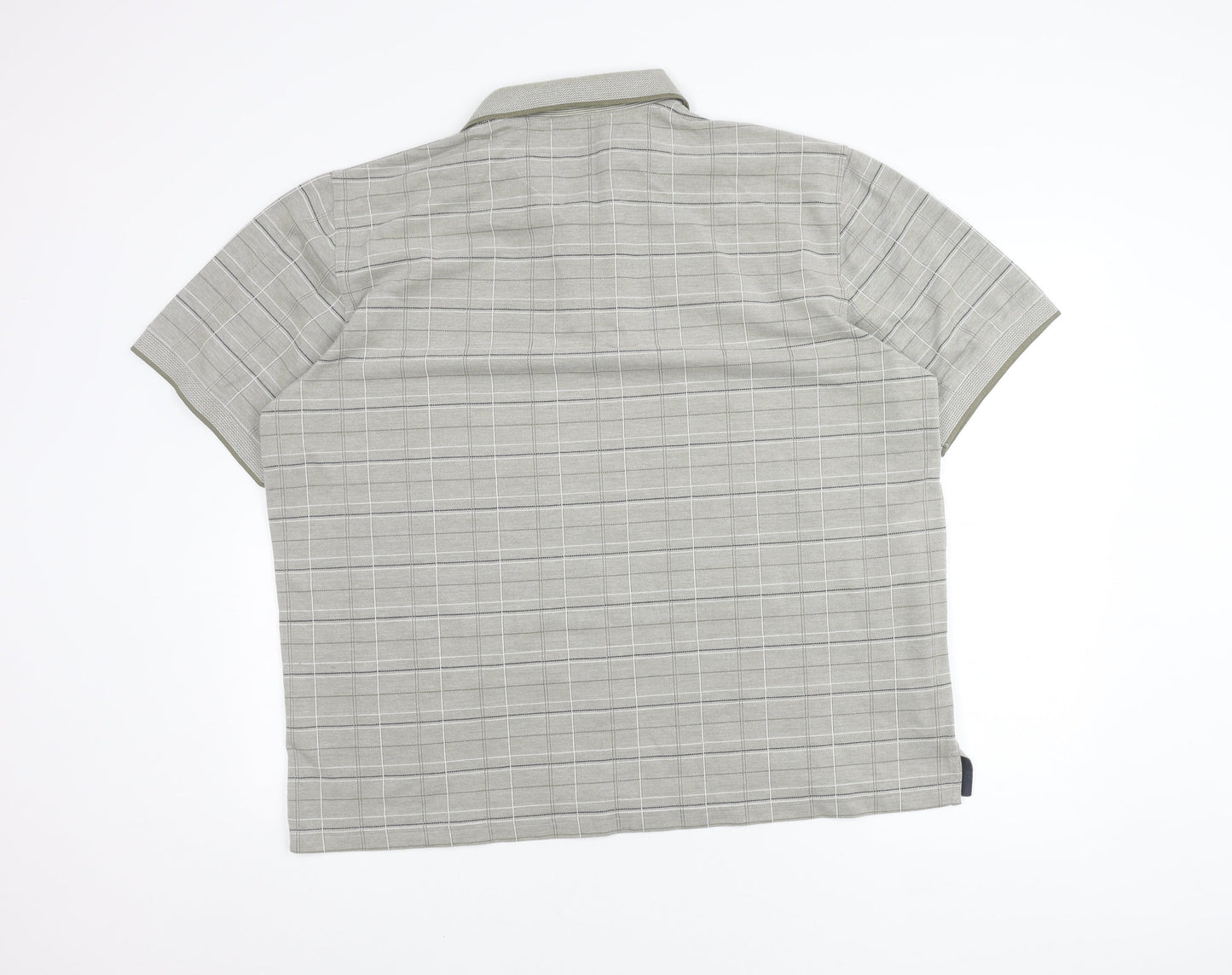 BHS Men's Check Polo Shirt XL