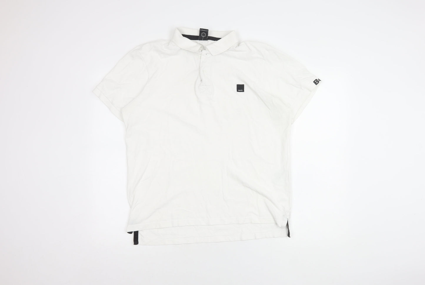 Bench Men's White polo shirt Size XL