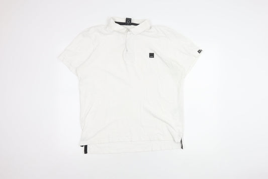 Bench Men's White polo shirt Size XL