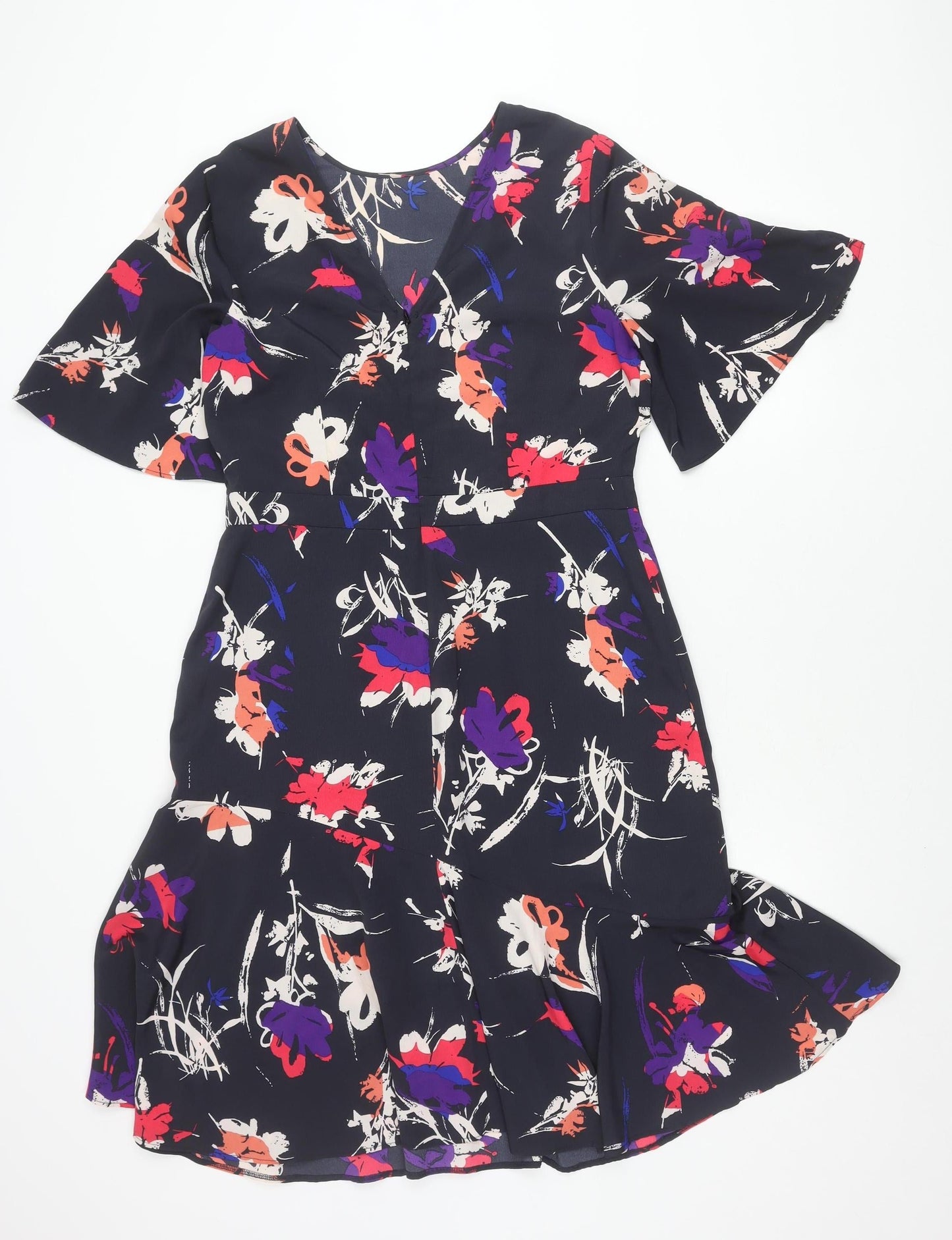 Sosandar Women's Multicoloured Floral Dress Size 12
