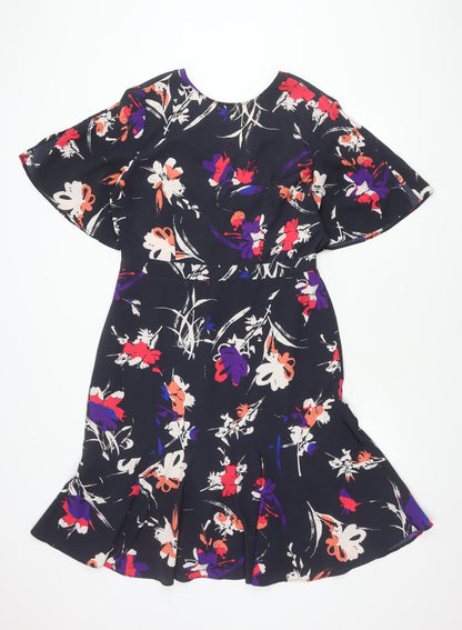 Sosandar Women's Multicoloured Floral Dress Size 12