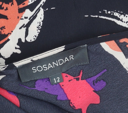 Sosandar Women's Multicoloured Floral Dress Size 12