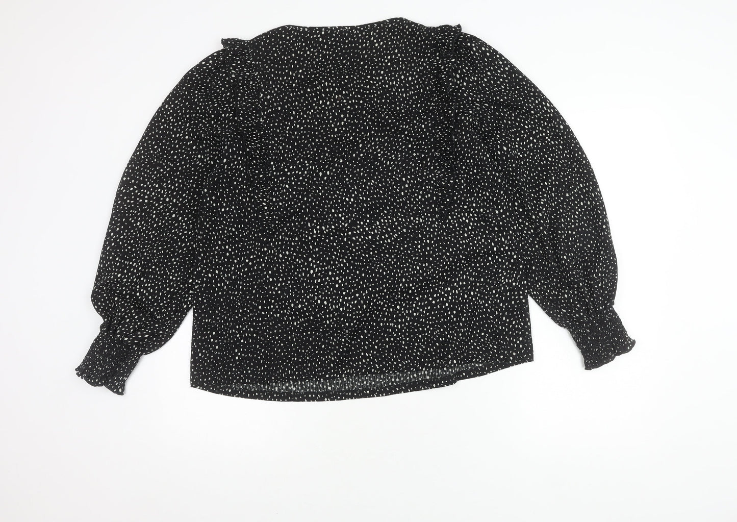 Womens UK Size 12 NEXT Black Basic Blouse