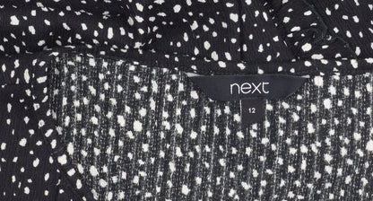 Womens UK Size 12 NEXT Black Basic Blouse