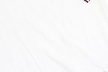 Crosshatch Men's White Polo Shirt 3XL Vintage Retro