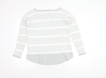 Womens UK Size 12 PURE Collection Grey Pullover Jumper