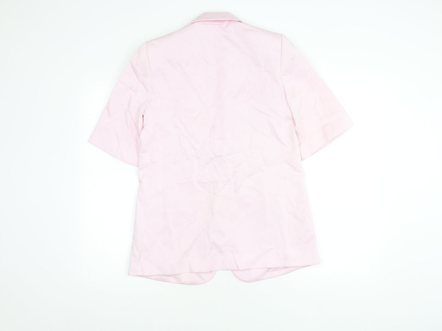 Marks and Spencer Women’s Pink Blazer Size 8 Short Sleeve