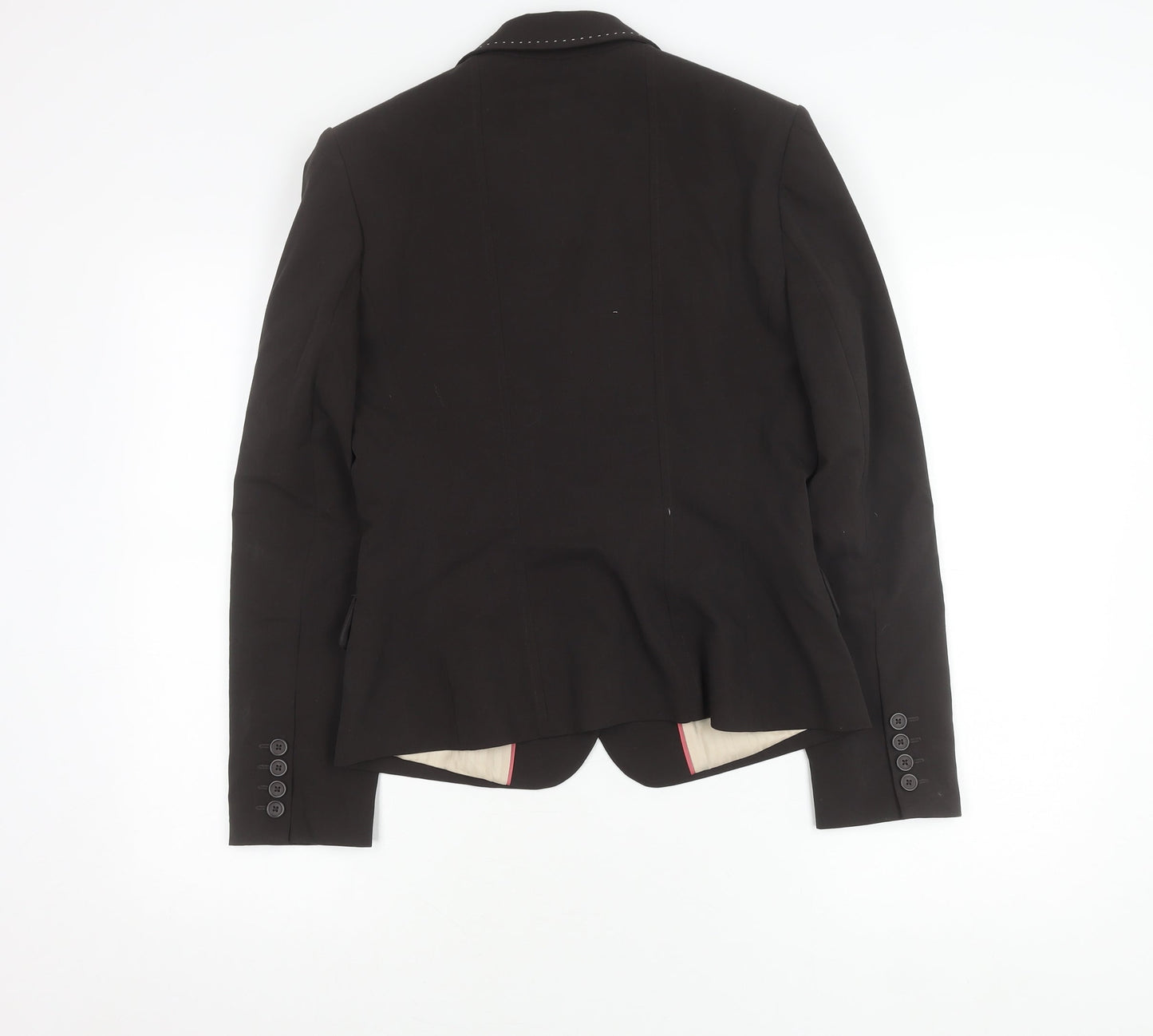 Next Women's Black Blazer Size 10 Peak Lapel