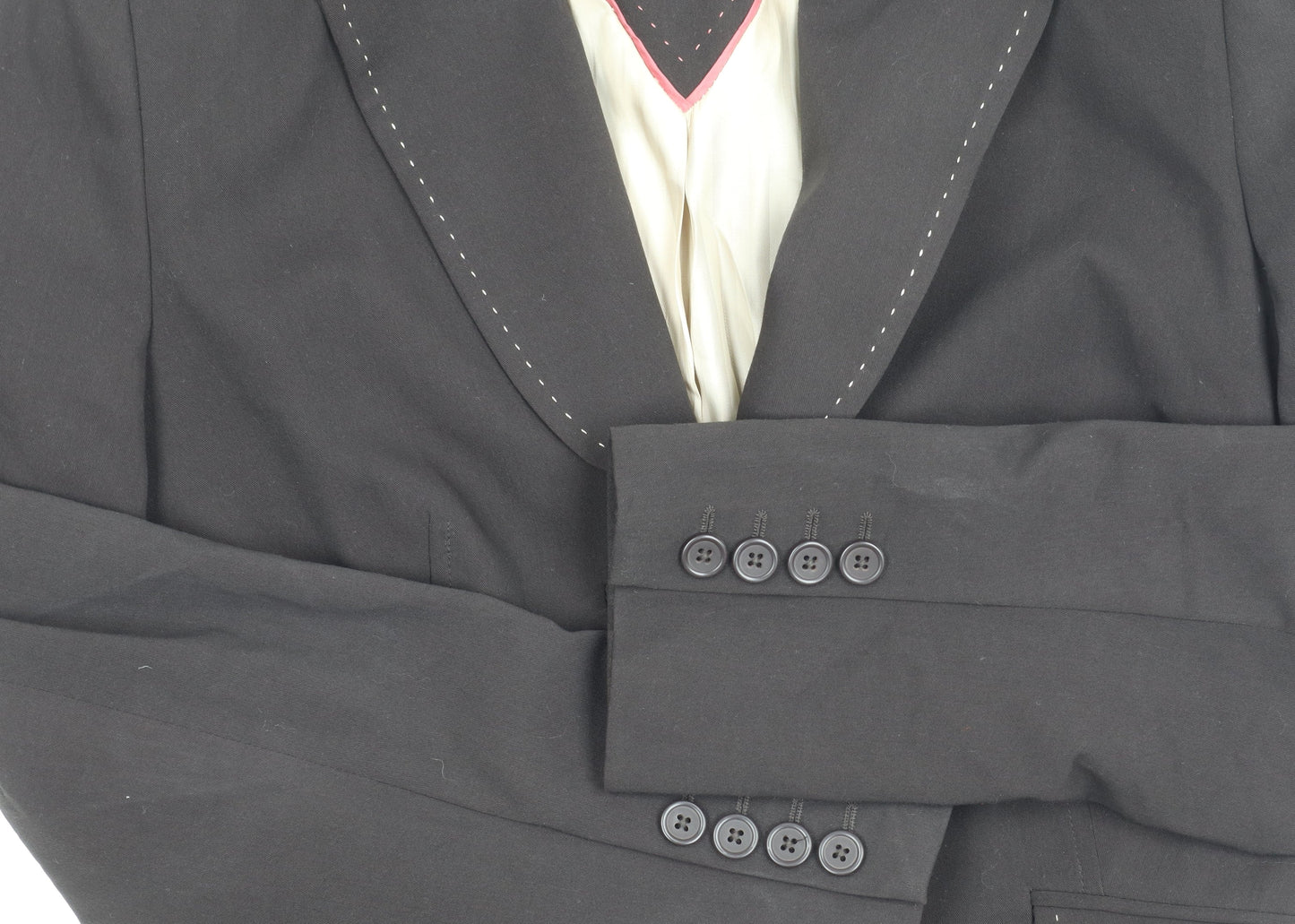 Next Women's Black Blazer Size 10 Peak Lapel