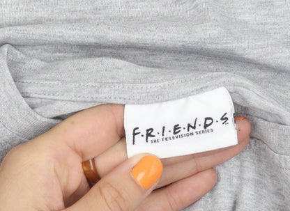George Girls Grey Friends T-Shirt Size 11-12 Years