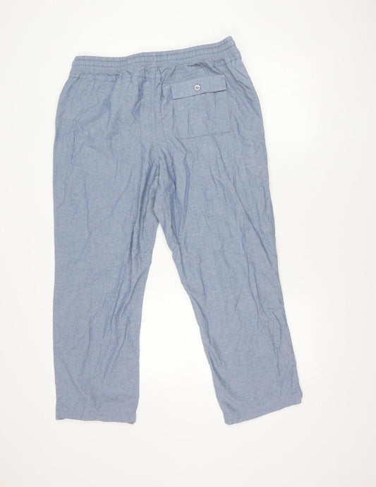 Womens UK Size L Cotton Traders   Blue Trousers