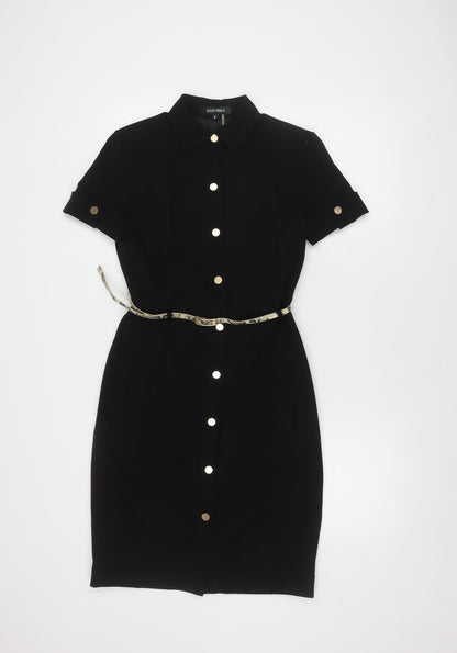 Ellen Tracy Black Women’s Shirt Dress, Size 2