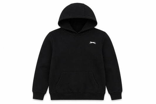Slazenger Boys Black Pullover Hoodie - 13 Years, Sports Casual