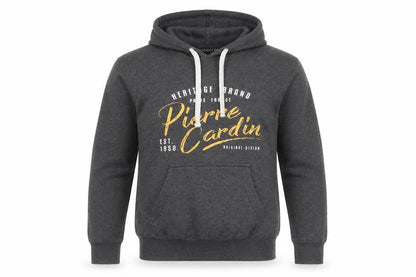 Mens UK Size S Pierre Cardin Grey Pullover Hoodie