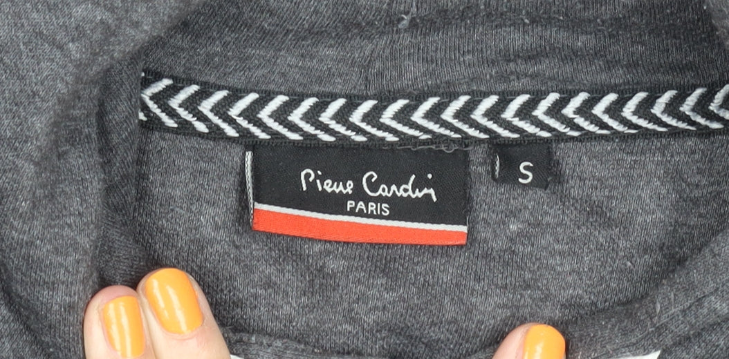 Mens UK Size S Pierre Cardin Grey Pullover Hoodie