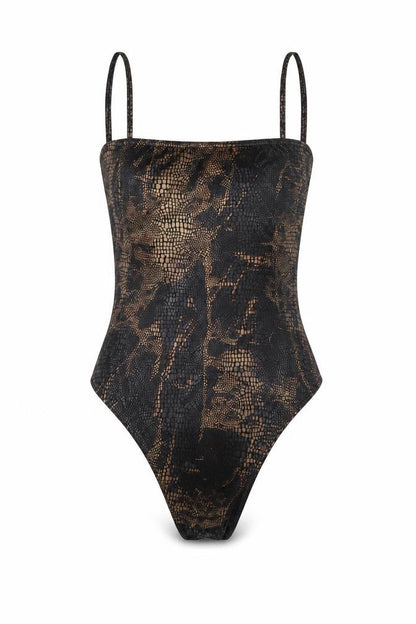 Womens UK Size 8 Boohoo One-Piece Black Bodysuit