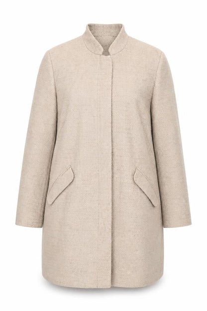 Womens UK Size 18 Marks and Spencer Beige Overcoat