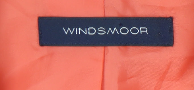 Windsmoor Women's Orange Blazer, Size 14, Notch Lapel