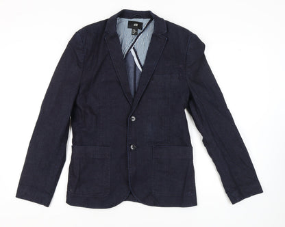 H&M Men’s Blue Blazer, M, Casual, Very Good