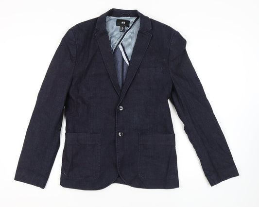 H&M Men’s Blue Blazer, M, Casual, Very Good