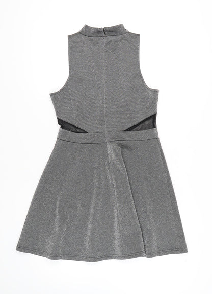 New Look Women's Grey Bodycon Dress, Size 12