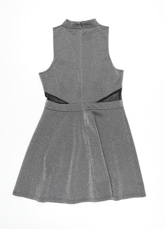 New Look Women's Grey Bodycon Dress, Size 12